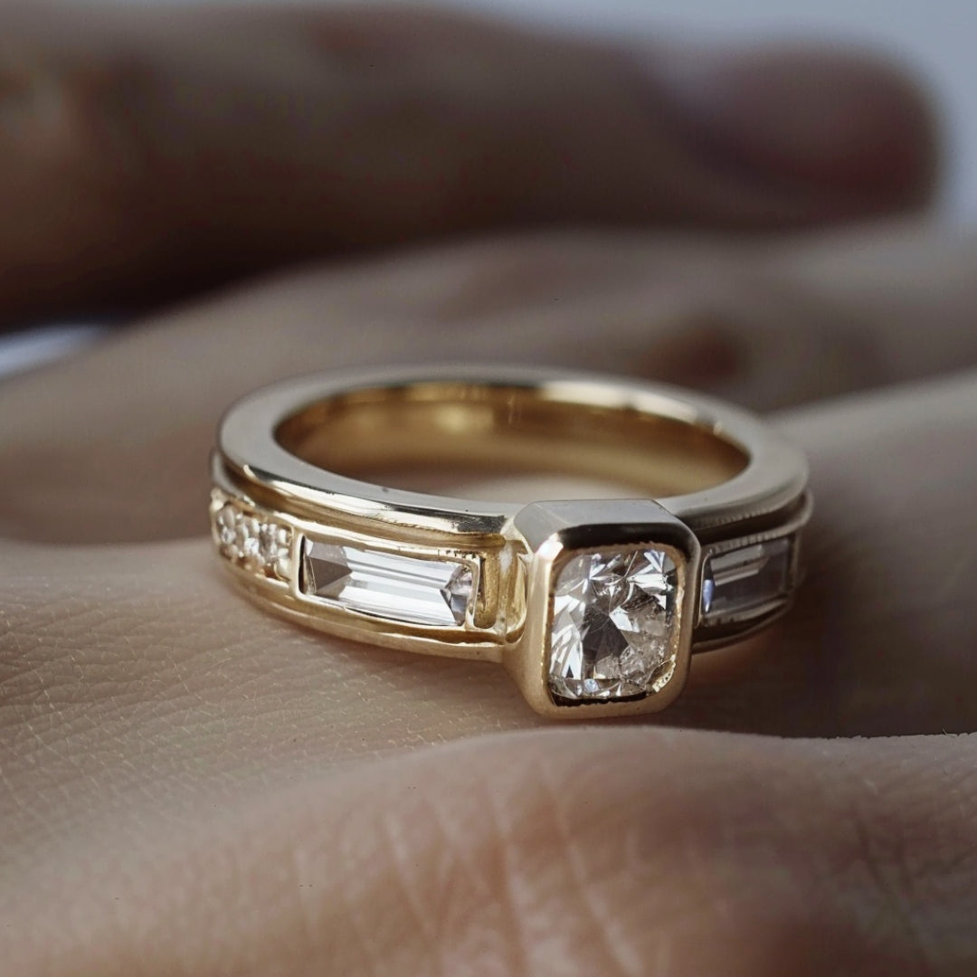 Anneau d'or en zirconium – Paradise Designs