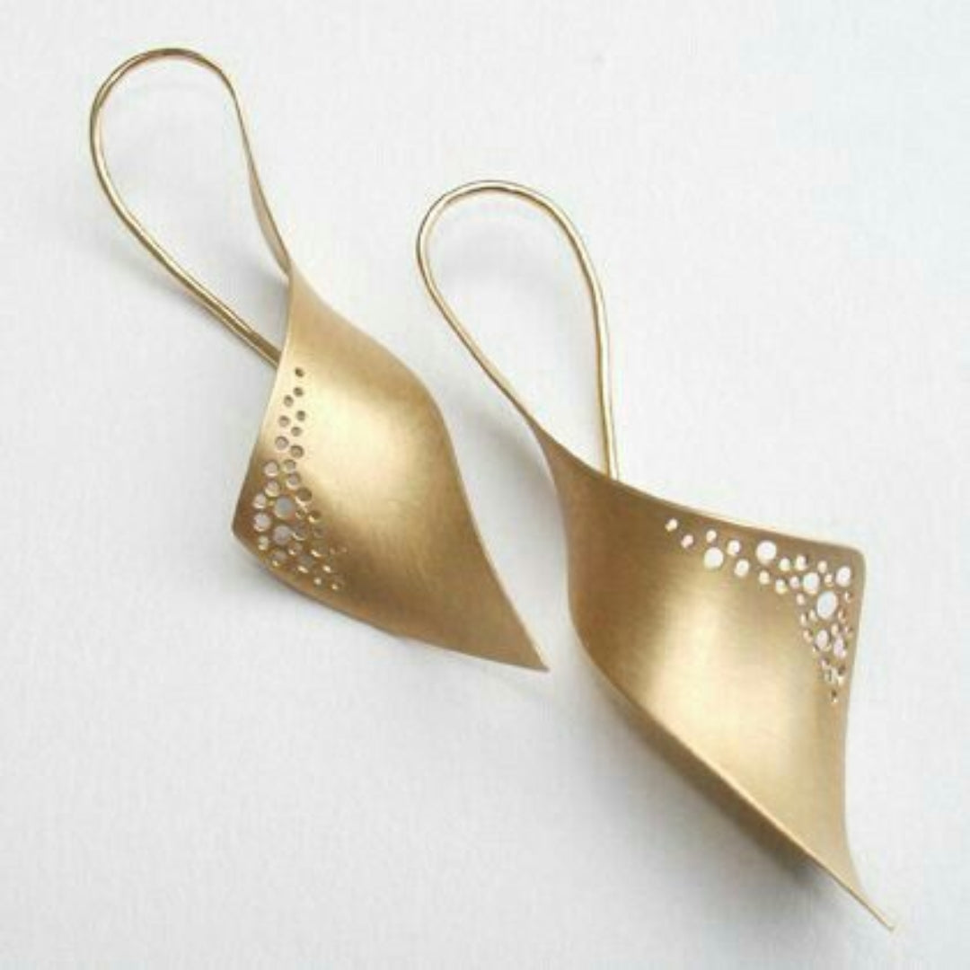 Boucles d'oreilles creuses en or – Paradise Designs