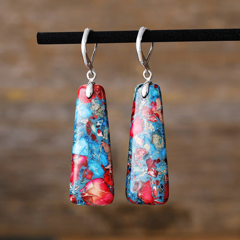 Boucles D'oreilles Pendantes Vintage Dorées - Design Travaillé, Fermoir Clip, Occasion