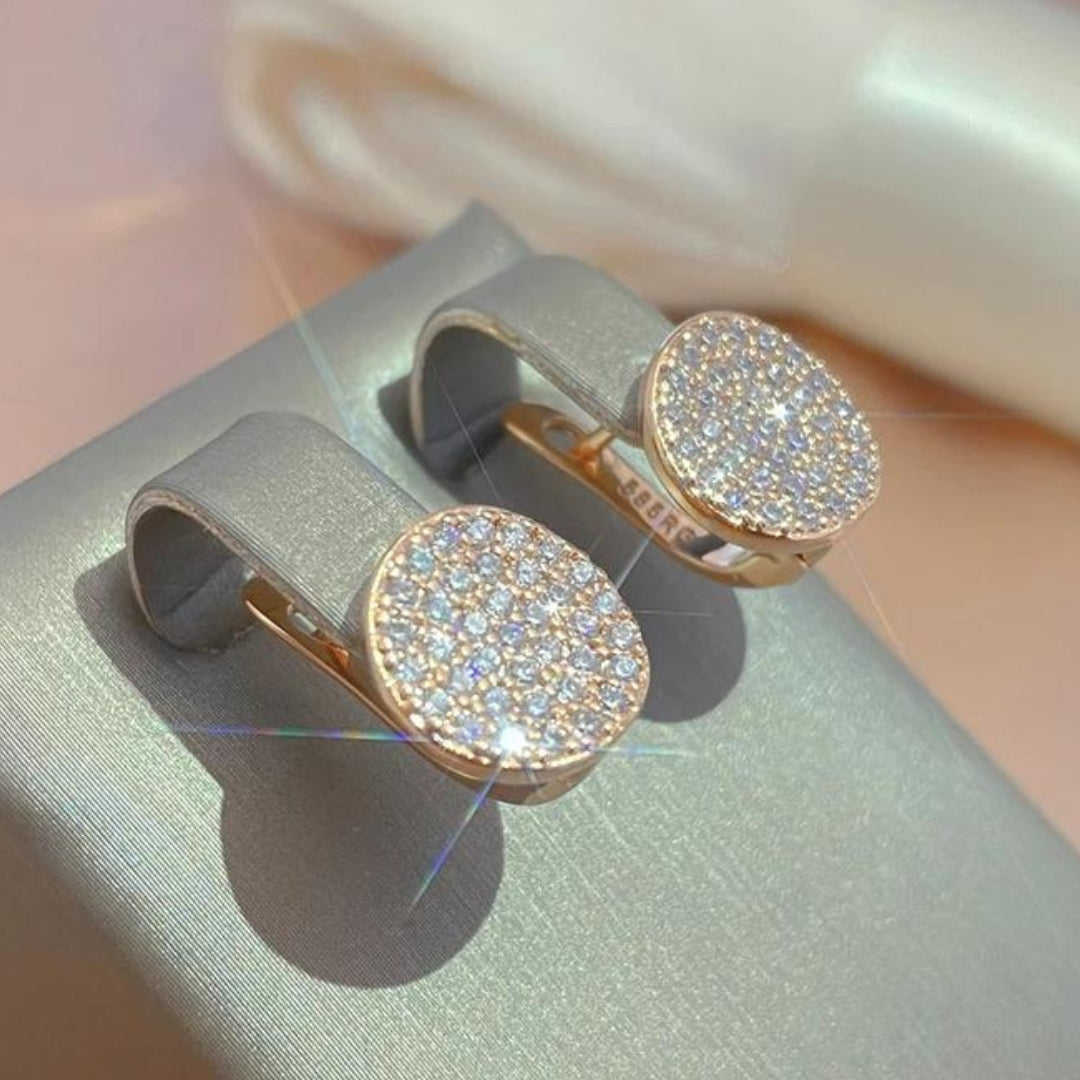 Boucles d'oreilles Élégant en Plaque Brillante – Paradise Designs
