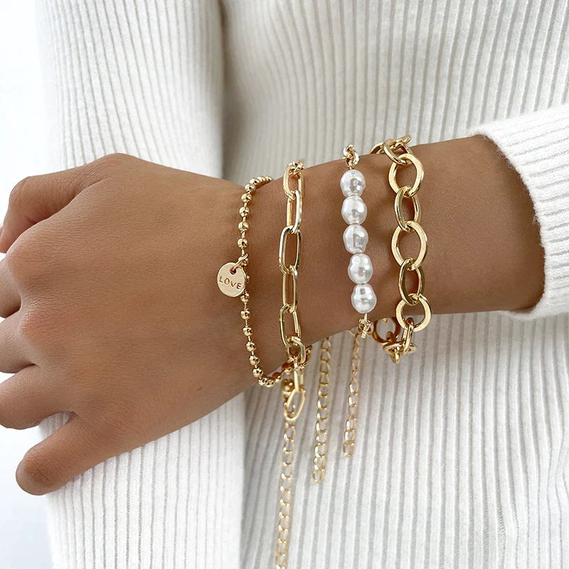 Bracelet Perles & Or 