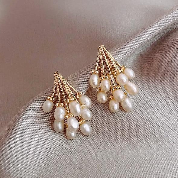 Boucles d'oreilles pluie de perles