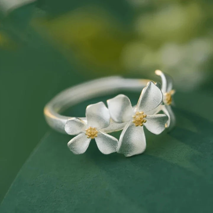 Bague argentée Daisy