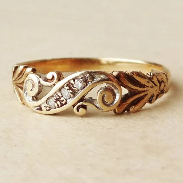 Bague Ivy Golden Zirconia