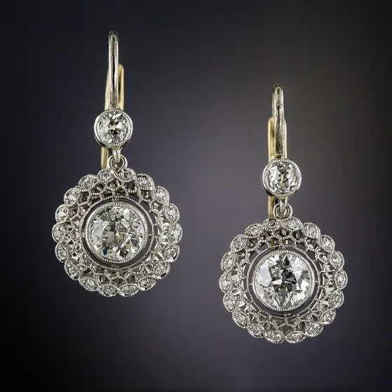 Boucles d'oreilles Mandala en zirconium