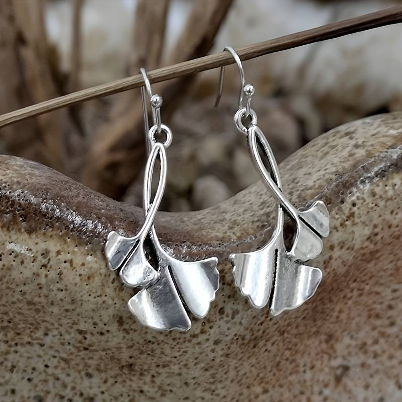 Boucles d'oreilles pétales en argent