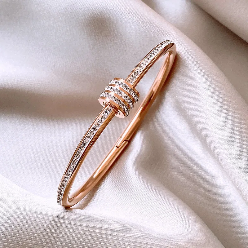 Bracelet Brillante Elegante en or rose