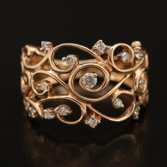 Bague Vintage Zirconia Ivy