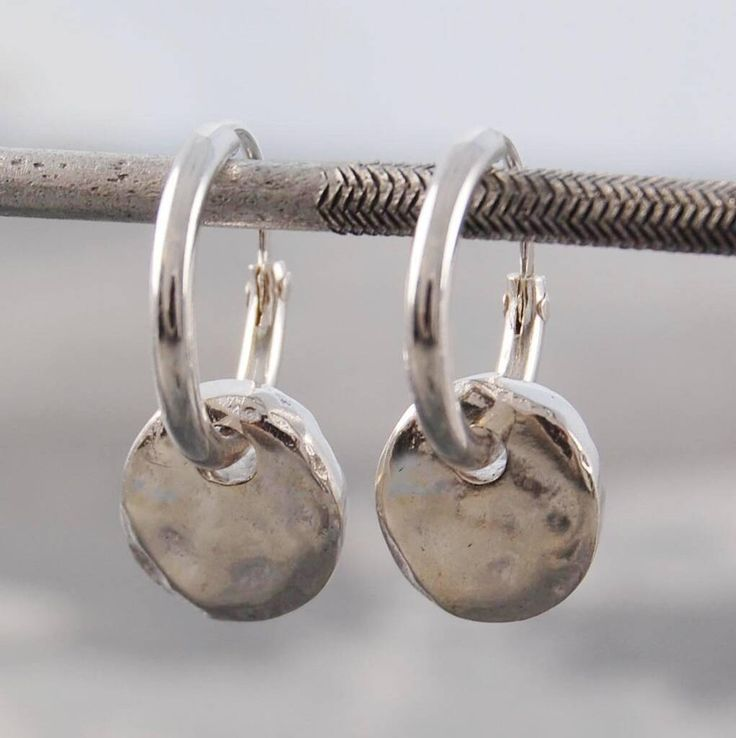 Boucles d'oreilles vintage en argent plaqué