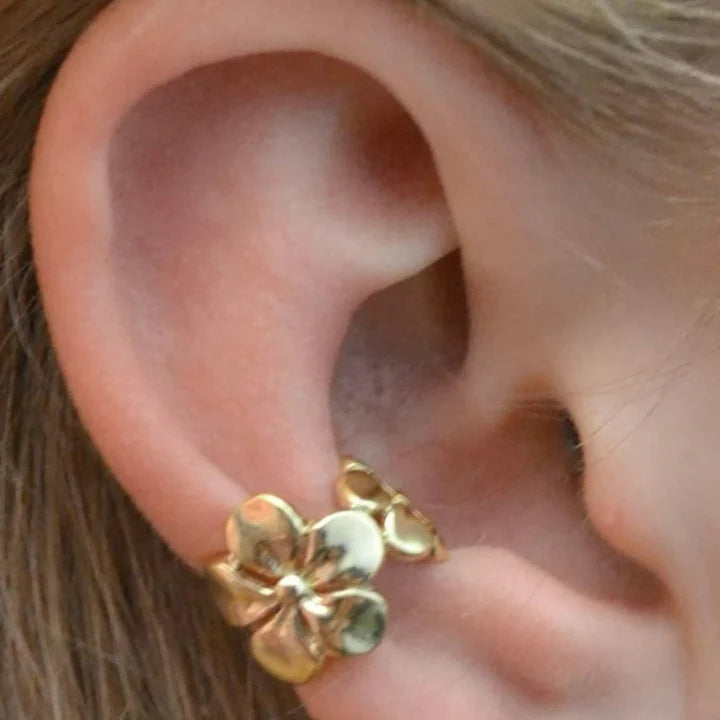 Boucles d'oreilles fleur en cristal