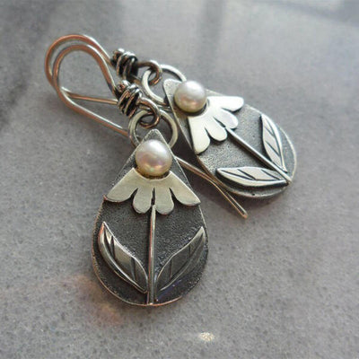 Boucles d'Oreilles Fleur de Larme