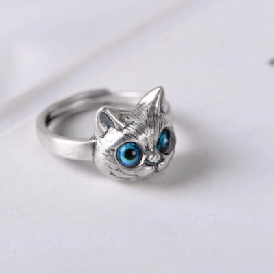 Bague Réglable en Argent pour Chat