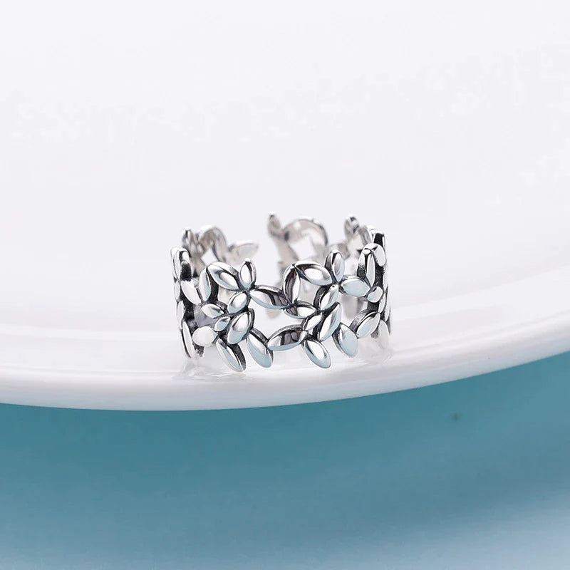 Bague Feuille d'Argent