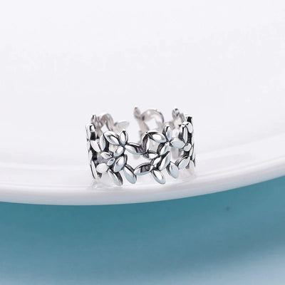 Bague Feuille d'Argent