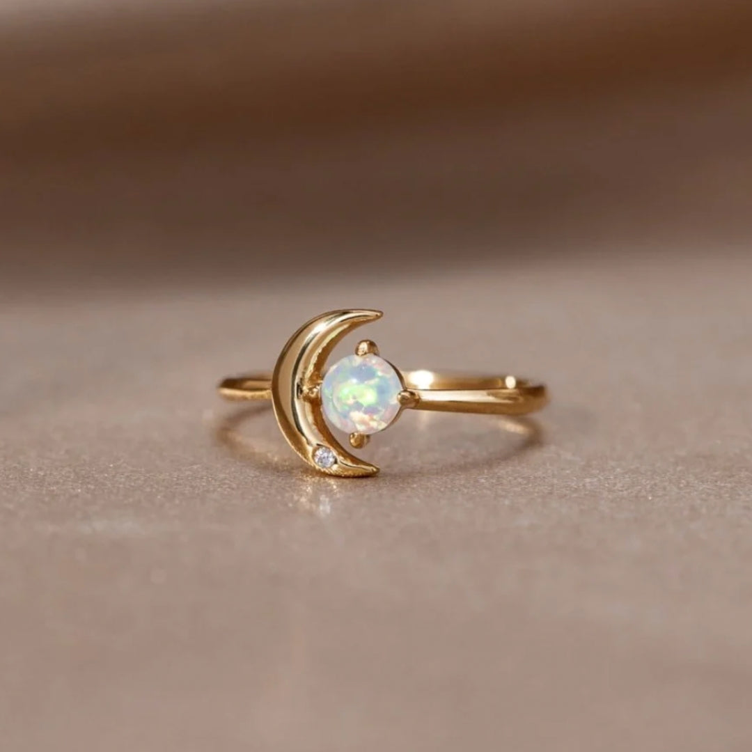 Bague Réglable Cosmic Moon en Or