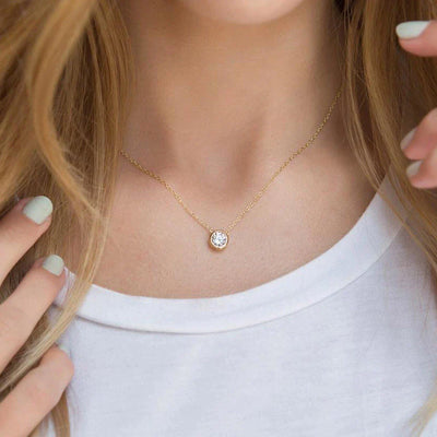 Collier de Zirconia en Or