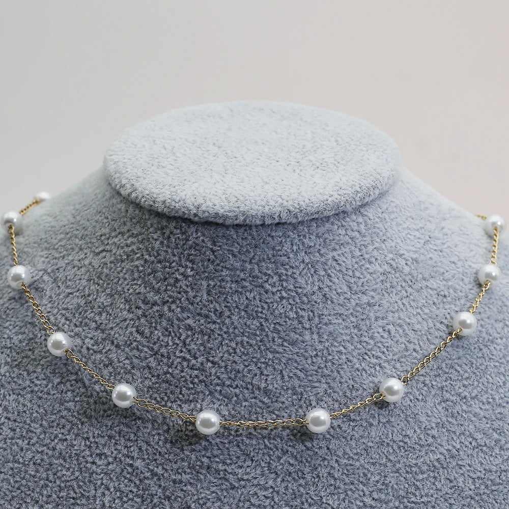 Perle de Rivière | Collier perles ovales 9 mm