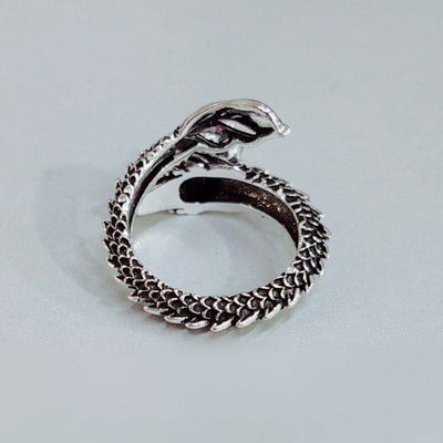 Bague Dragon en Argent 925 Ajustable