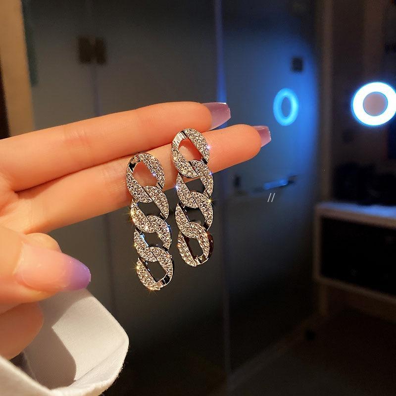 Boucles d'oreilles de luxe Noeuds de luxe en argent et zircone