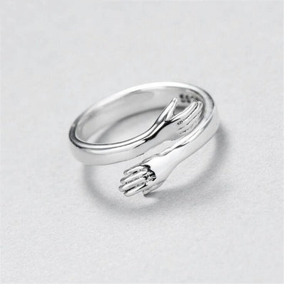 Bague Câlin Ajustable en Argent