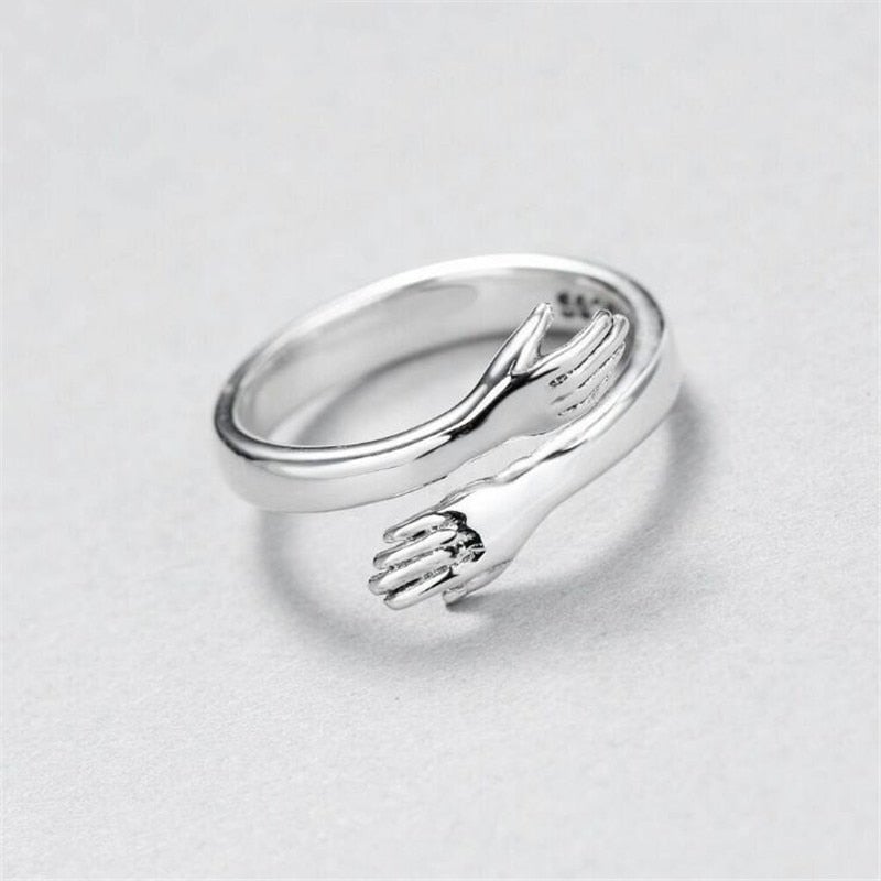 Bague Câlin Ajustable en Argent