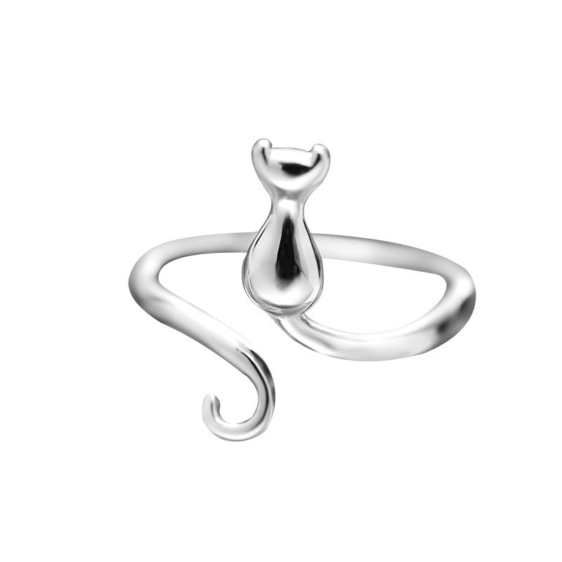 Bague Chat Botté en Argent