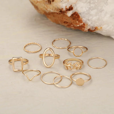 Pack 11 Bagues Vintage en Argent