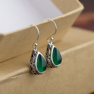 Boucles d'oreilles Vintage en cristal argenté