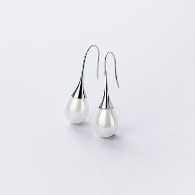 Boucles d'oreilles avec Perles en Or et Argent