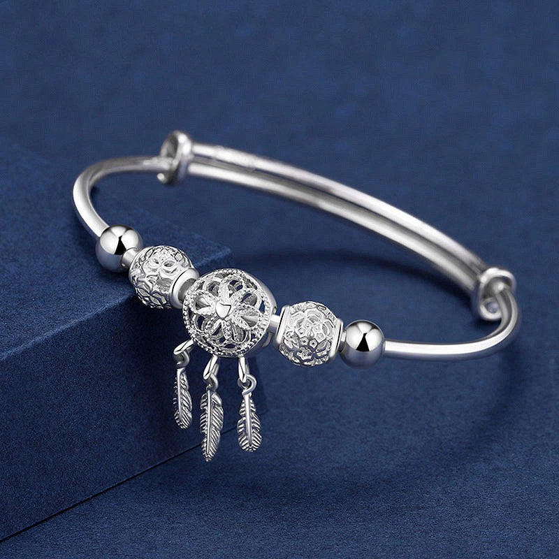 Bracelet Attrape-Rêves Réglable en Argent 925