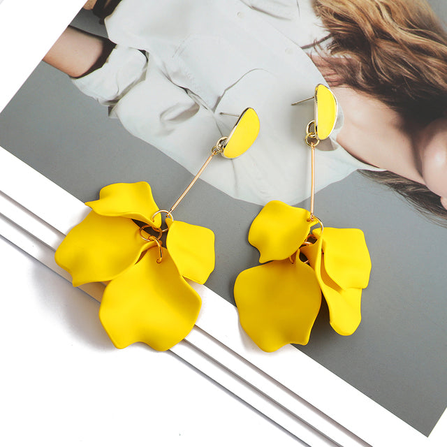 Boucles d'oreilles Pétales de Couleurs