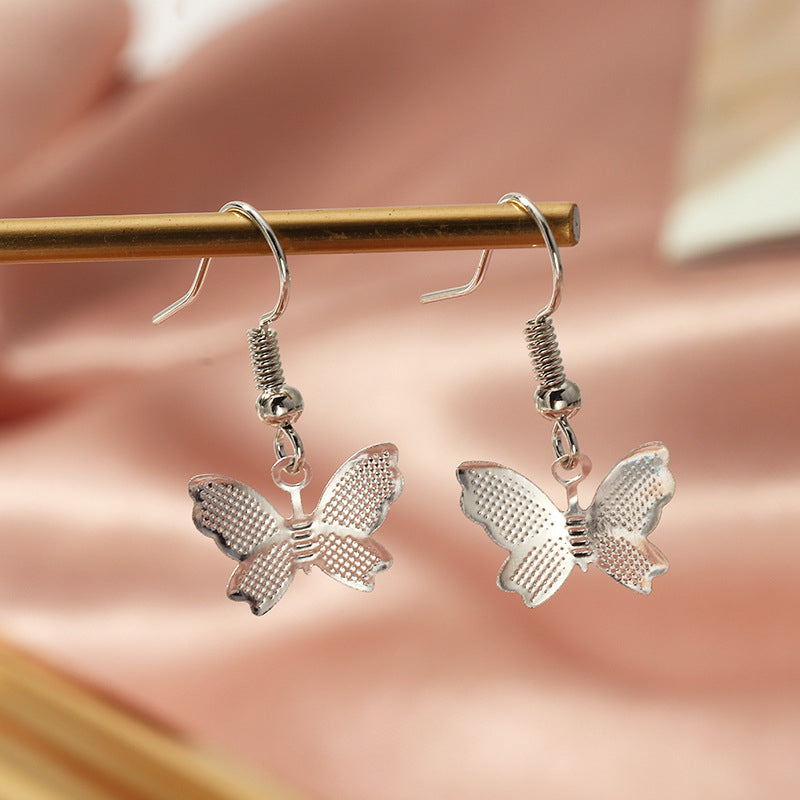 Boucles d'oreilles Papillon en Or et Argent