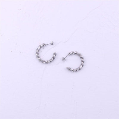 Boucles d'Oreilles en Or et Argent