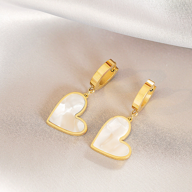 Boucles d'oreilles Majestic Heart en Or