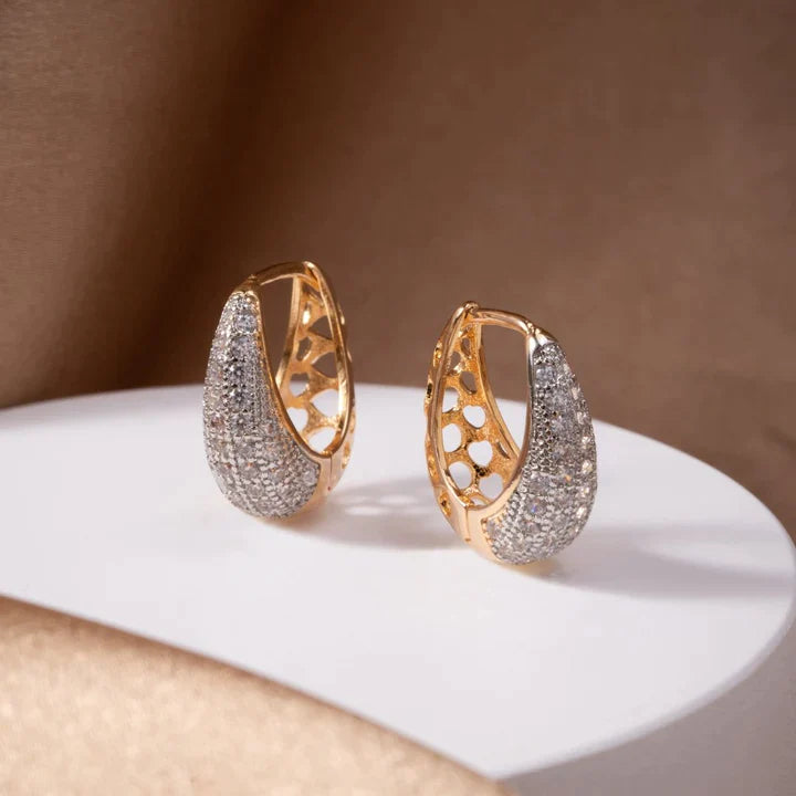 Boucles d'oreilles Audrey en cristal