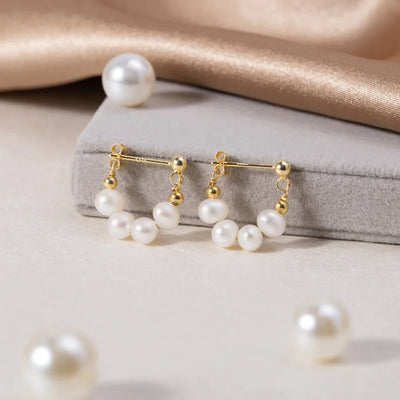 Boucles d'Oreilles en Perles d'Or