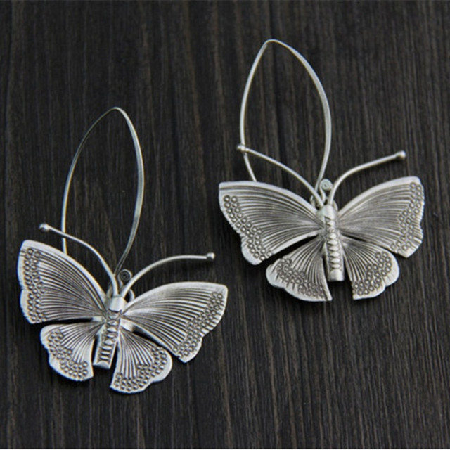 Boucles d'oreilles Papillon en Argent