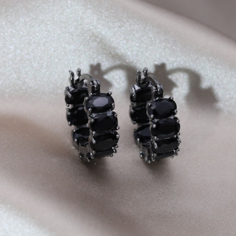 Boucles d'oreilles avec Cristaux