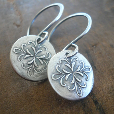 Boucles d'oreilles Vintage Argent