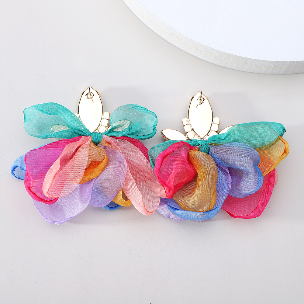 Boucles Fleur de Pétale Colorée