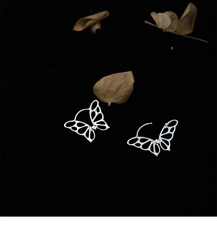 Boucles d'oreilles Papillon en Argent