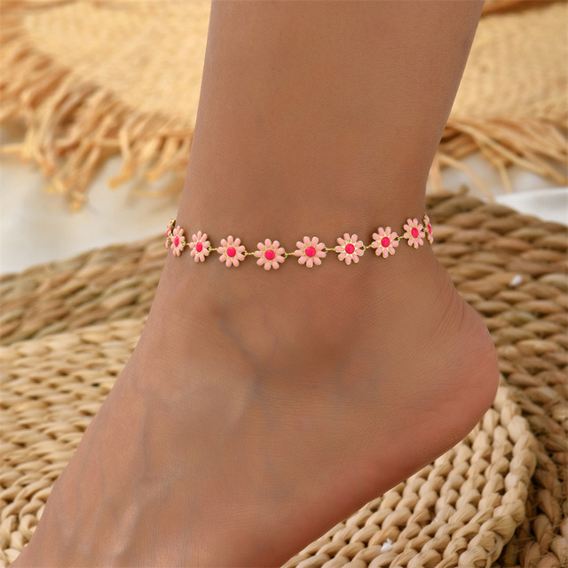 Bracelet de Cheville Daisy en Or