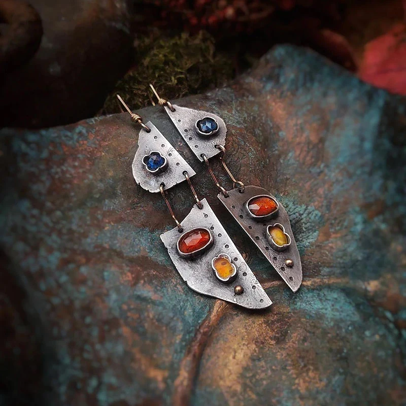 Boucles d'oreilles Mécaniques Vintage