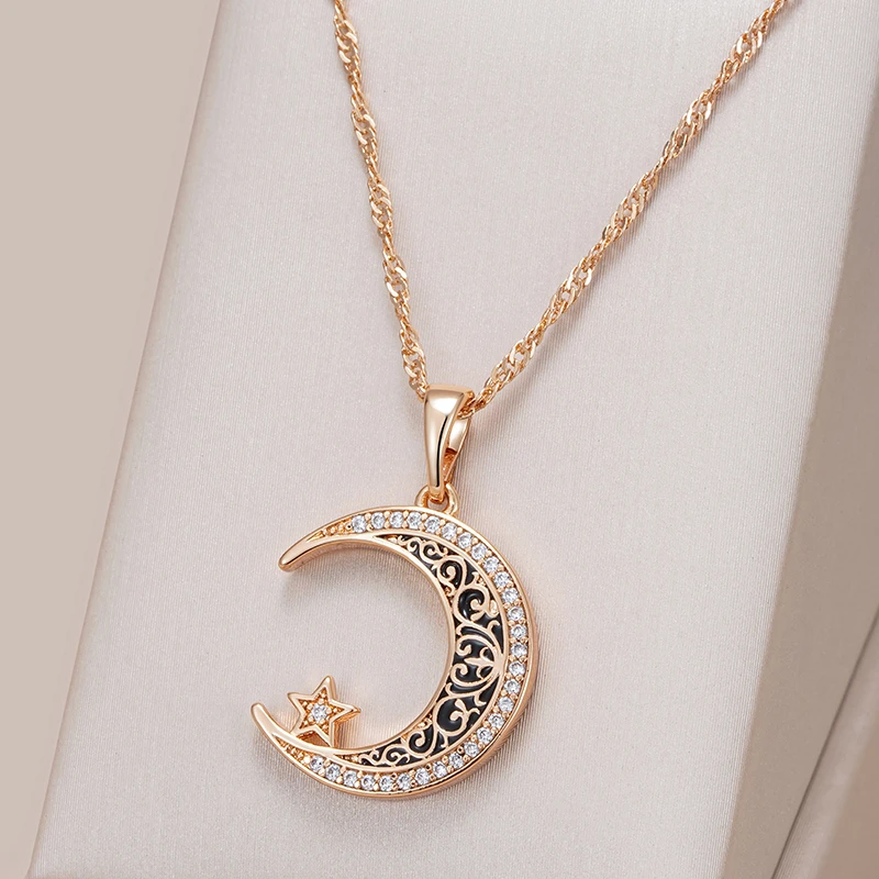 Collier de Lune Élégante et Brillante