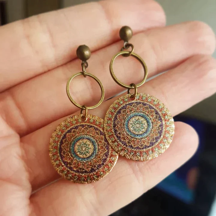 Boucles d'oreilles Mandala Vintage