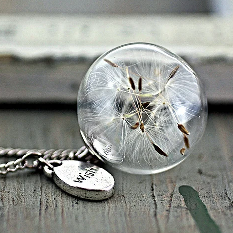 Collier Dandelion Wish en Argent