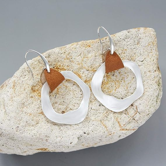 Boucles d'oreilles Vintage en Plaqué Argent