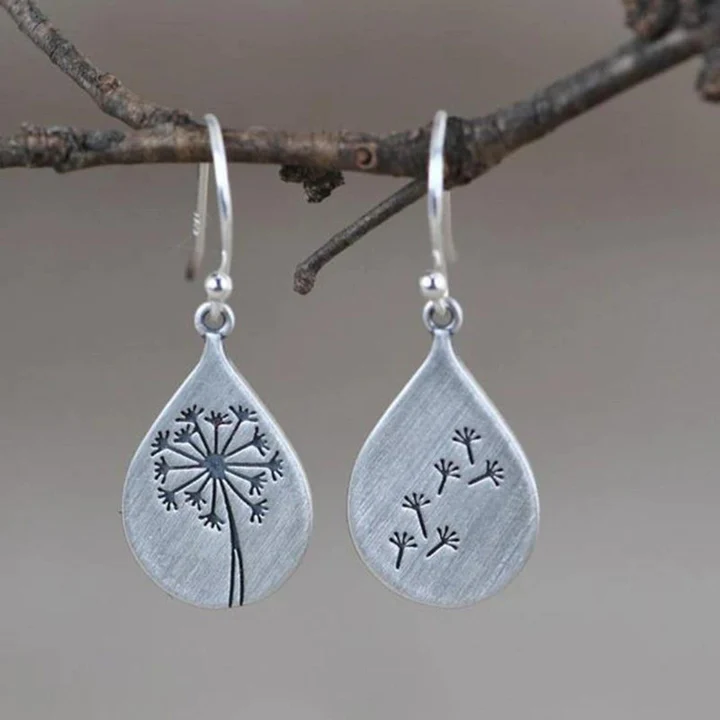 Boucles d'Oreilles Pissenlit en Argent 925