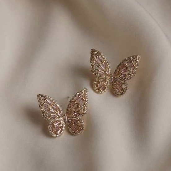 Boucles d'oreilles papillon vintage