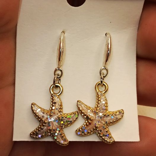 Boucles d'oreilles étoile de mer